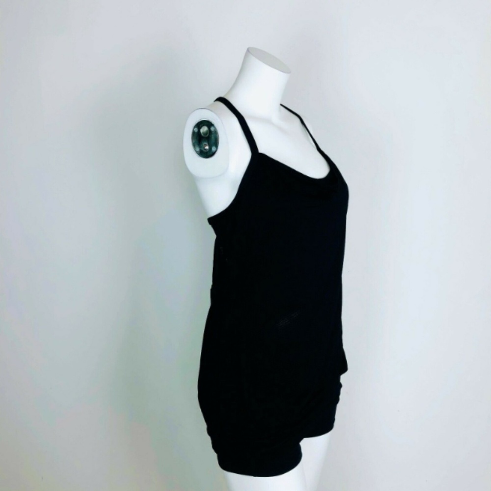 Lululemon C.Y.B Tank Black Layered Top Yoga Cowl